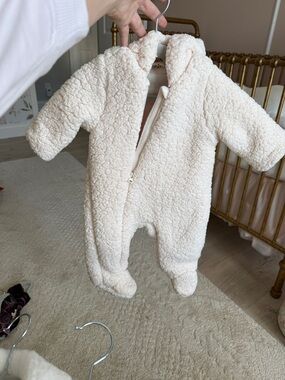 Zara Cream Sherpa One-Piece Bodysuit